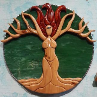 Tree Goddess - Wood Intarsia