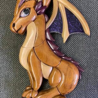 Wood Intarsia Dragon